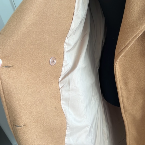 Shein Camel “wool” coat trench style - Picture 5 of 6